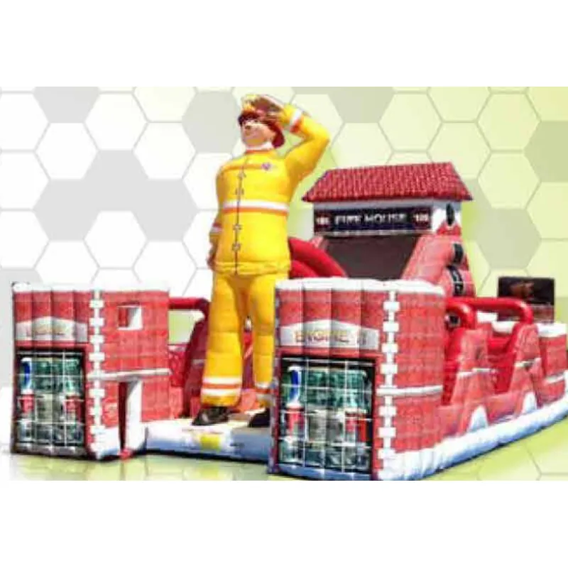 Fire Hall Inflatable Obstacle Course