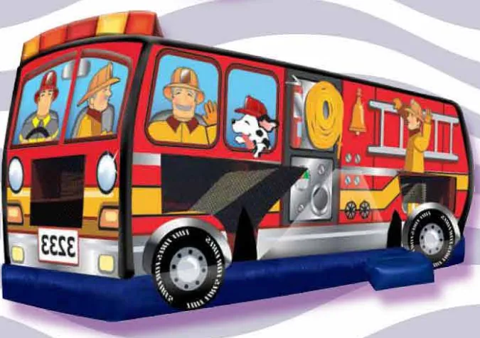 Fire Truck Inflatable Bouncer