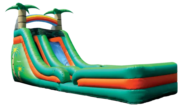 Tropical Splash Inflatable Slide